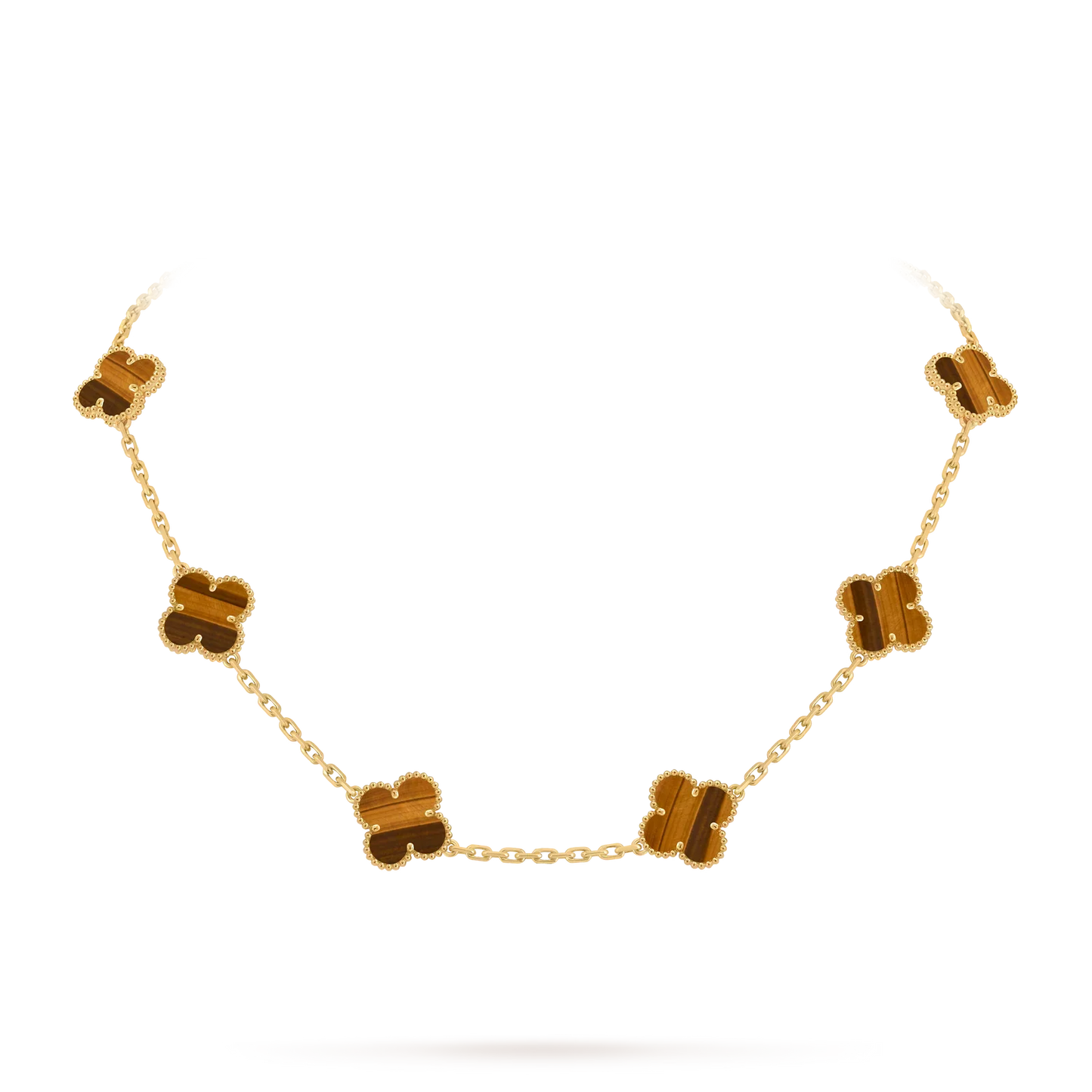 [Loran]CLASSIC LUCKY 10-MOTIF CLOVER NECKLACE GOLD COLLECTION