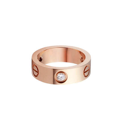 [Loran]LOVE 5.5MM 3 DIAMONDS RING