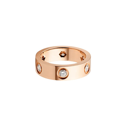 [Loran]LOVE 5.5MM 6 DIAMONDS RING