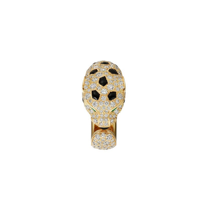 [Loran]PANTHÈRE DE DIAMOND HALF-PAVÉ MEDIUM RING