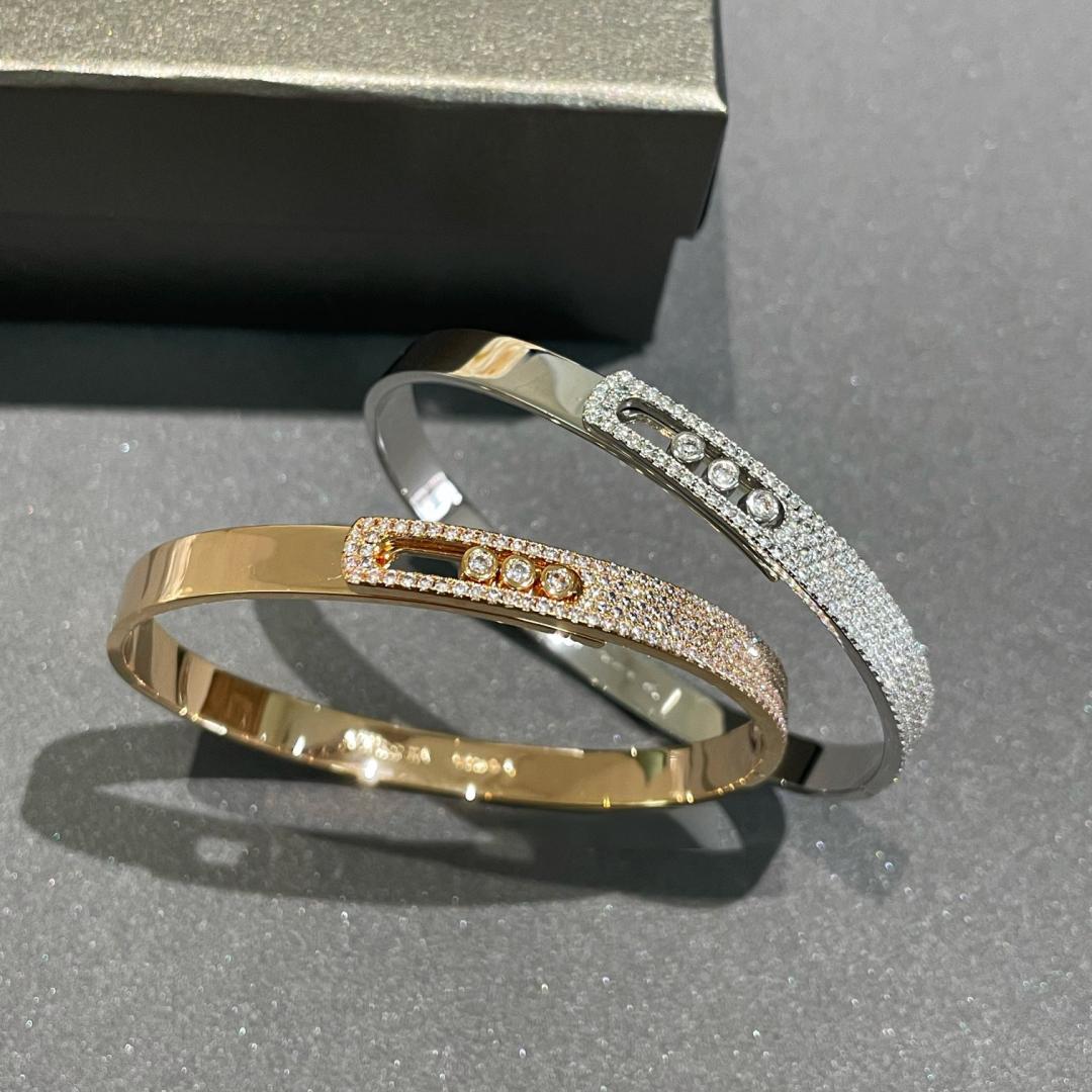 [Loran]MOVE NOA PAVÉ DIAMOND BANGLE BRACELET