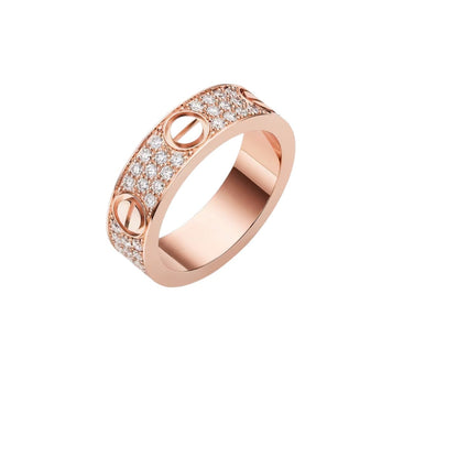 [Loran]LOVE 5.5MM FULL-PAVÉ DIAMOND RING