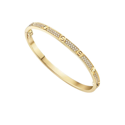 [Loran]CLASSIC 3.65MM LOVE FULL PAVE BANGLE