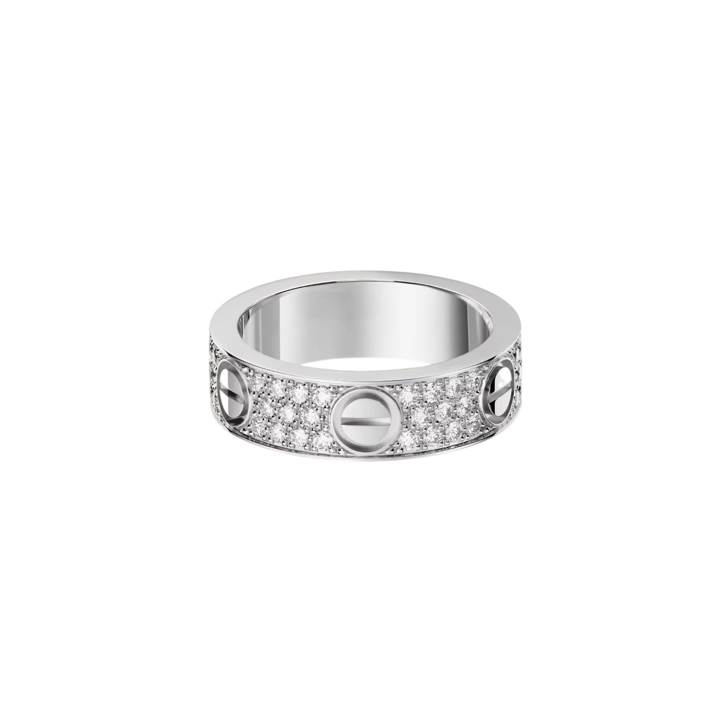 [Loran]LOVE 5.5MM FULL-PAVÉ DIAMOND RING