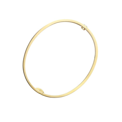 [Loran]CLASSIC 6.1MM LOVE SINGLE-SCREW CLOSURE BANGLE - 4-DIAMOND