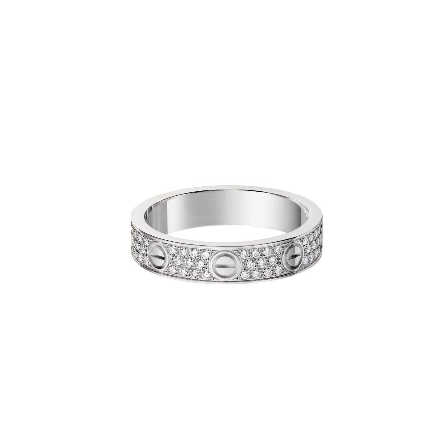 [Loran]LOVE 4MM PAVÉ DIAMOND RING