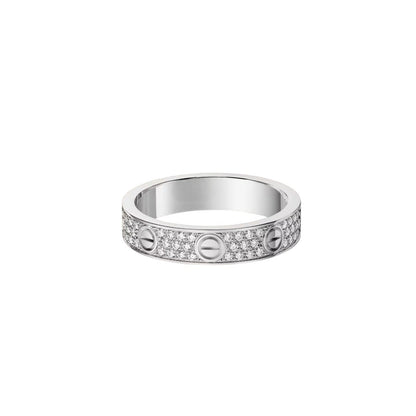 [Loran]LOVE 4MM PAVÉ DIAMOND RING