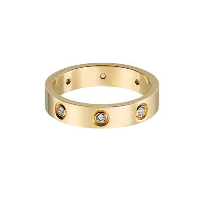 [Loran]LOVE 4MM 8 DIAMONDS RING