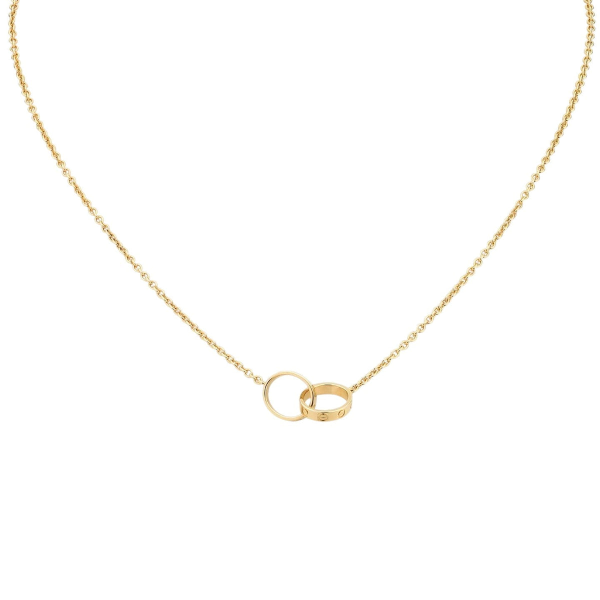 [Loran]LOVE DOUBLE-RING PENDANT NECKLACE