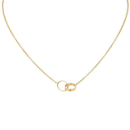 [Loran]LOVE DOUBLE-RING PENDANT NECKLACE