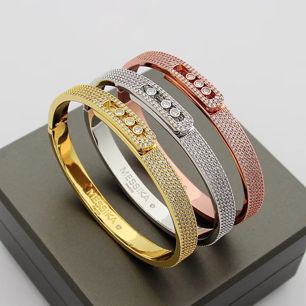[Loran]MOVE NOA FULL-PAVÉ DIAMOND BANGLE BRACELET
