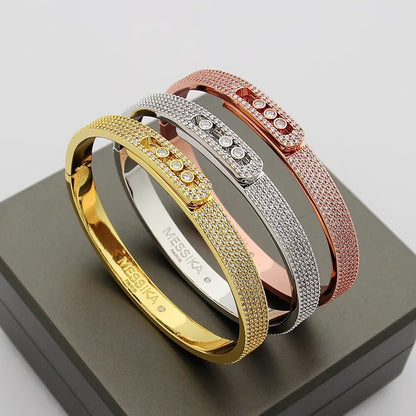[Loran]MOVE NOA FULL-PAVÉ DIAMOND BANGLE BRACELET