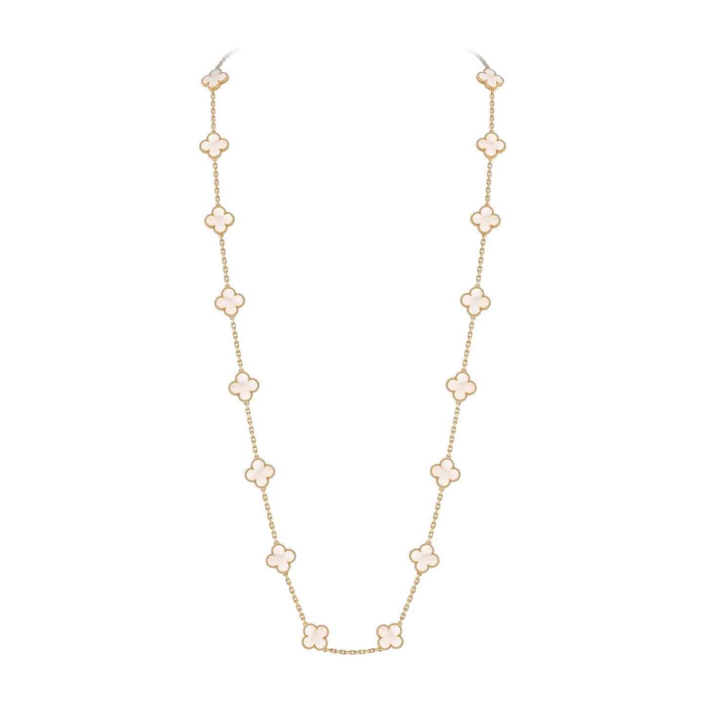 [Loran]CLASSIC 20-MOTIF LUCKY CLOVER LONG NECKLACE GOLD COLLECTION