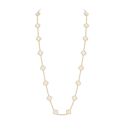 [Loran]CLASSIC 20-MOTIF LUCKY CLOVER LONG NECKLACE GOLD COLLECTION
