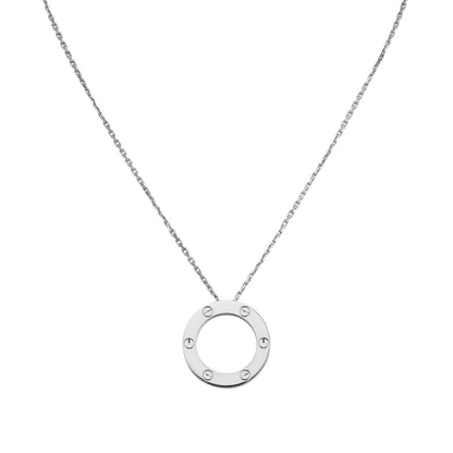 [Loran]LOVE LARGE CIRCULAR PENDANT NECKLACE