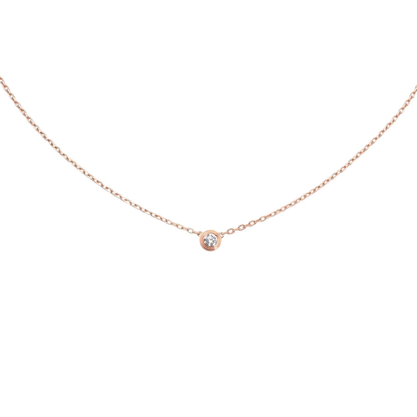 [Loran]LOVE SCREW PENDANT SINGLE DIAMOND NECKLACE
