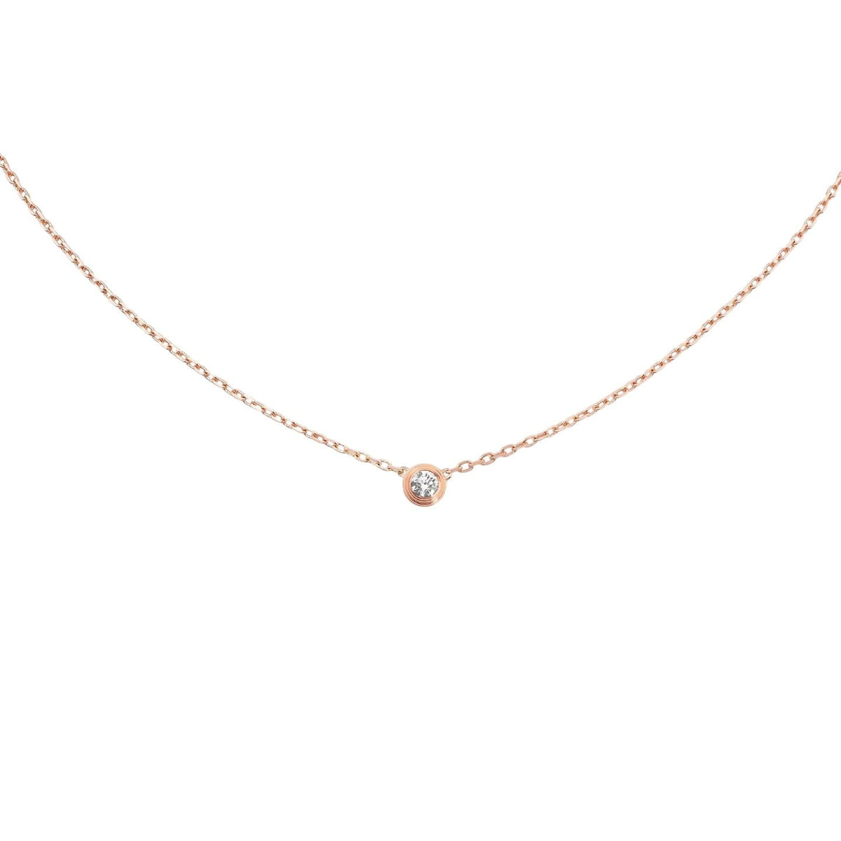[Loran]LOVE SCREW PENDANT SINGLE DIAMOND NECKLACE