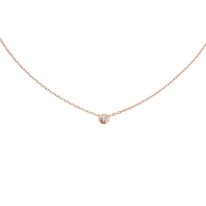 [Loran]LOVE SCREW PENDANT SINGLE DIAMOND NECKLACE