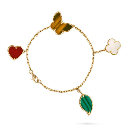 [Loran]LUCKY NATURE MULTI-CHARM BRACELET