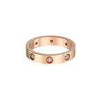 [Loran]LOVE 4MM 8 DIAMONDS RING