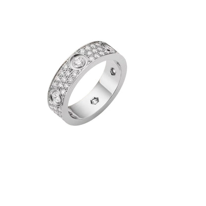 [Loran]LOVE 5.5MM FULL-PAVÉ 6-DIAMOND RING