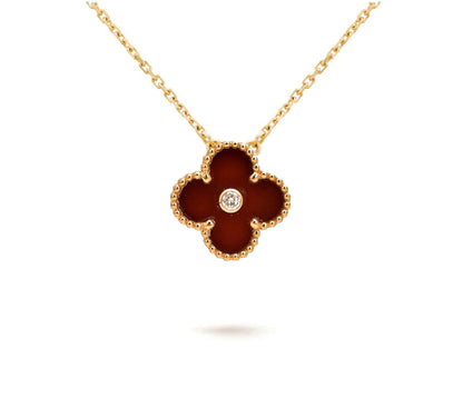 [Loran]LIMITED EDITION CHRISTMAS CLOVER FLOWER NECKLACE - 15MM ANNUAL COLLECTIBLE PENDANT