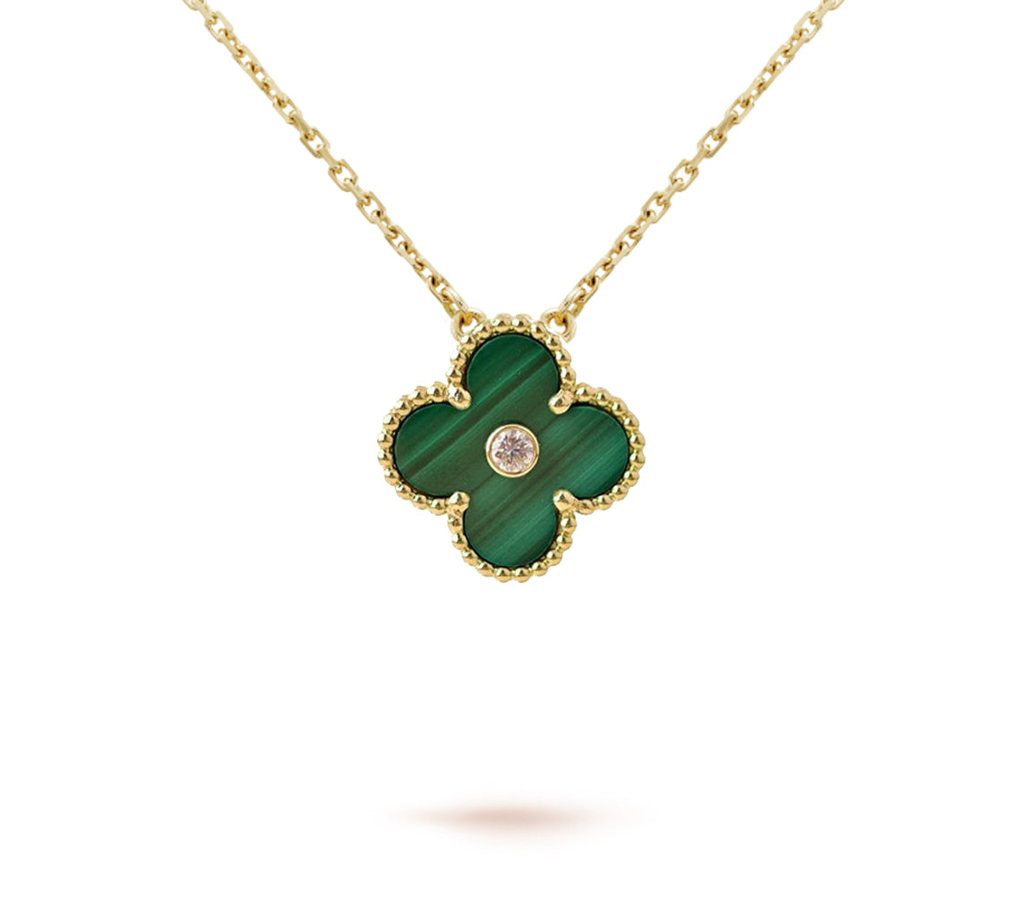 [Loran]LIMITED EDITION CHRISTMAS CLOVER FLOWER NECKLACE - 15MM ANNUAL COLLECTIBLE PENDANT