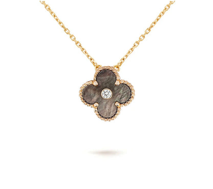 [Loran]LIMITED EDITION CHRISTMAS CLOVER FLOWER NECKLACE - 15MM ANNUAL COLLECTIBLE PENDANT