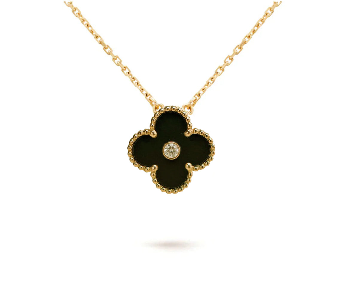 [Loran]LIMITED EDITION CHRISTMAS CLOVER FLOWER NECKLACE - 15MM ANNUAL COLLECTIBLE PENDANT