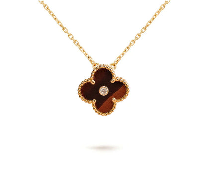 [Loran]LIMITED EDITION CHRISTMAS CLOVER FLOWER NECKLACE - 15MM ANNUAL COLLECTIBLE PENDANT