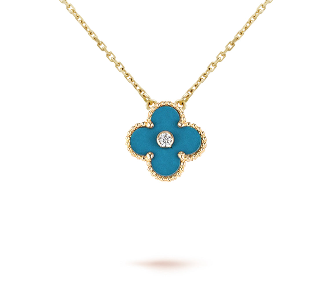 [Loran]LIMITED EDITION CHRISTMAS CLOVER FLOWER NECKLACE - 15MM ANNUAL COLLECTIBLE PENDANT