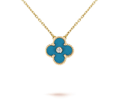 [Loran]LIMITED EDITION CHRISTMAS CLOVER FLOWER NECKLACE - 15MM ANNUAL COLLECTIBLE PENDANT