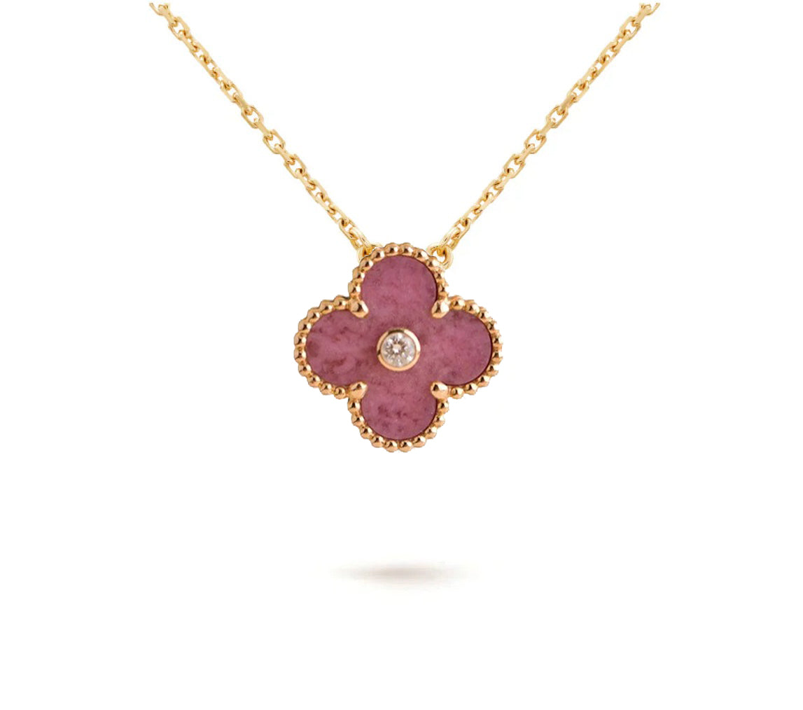 [Loran]LIMITED EDITION CHRISTMAS CLOVER FLOWER NECKLACE - 15MM ANNUAL COLLECTIBLE PENDANT