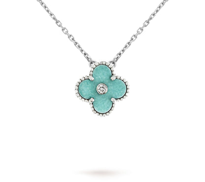 [Loran]LIMITED EDITION CHRISTMAS CLOVER FLOWER NECKLACE - 15MM ANNUAL COLLECTIBLE PENDANT