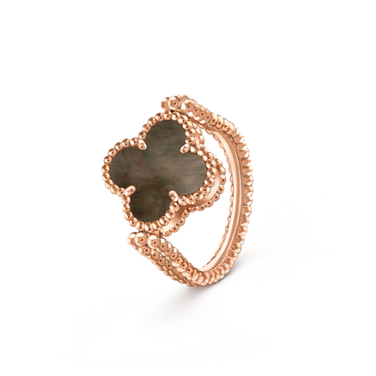 [Loran]LUCKY CLOVER ROSE GOLD REVERSIBLE RING