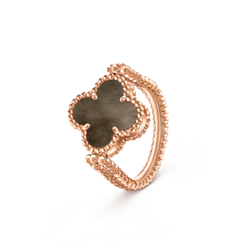 [Loran]LUCKY CLOVER ROSE GOLD REVERSIBLE RING