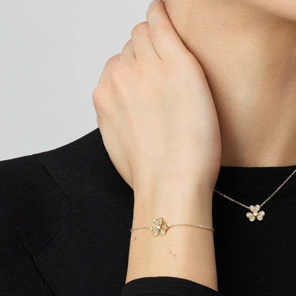 [Loran]LUMINOUS BLOSSOM SINGLE-MOTIF CHARM BRACELET