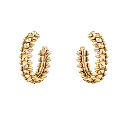 [Loran]CLASH DE 6.4MM HOOP SMALL MODEL EARRINGS