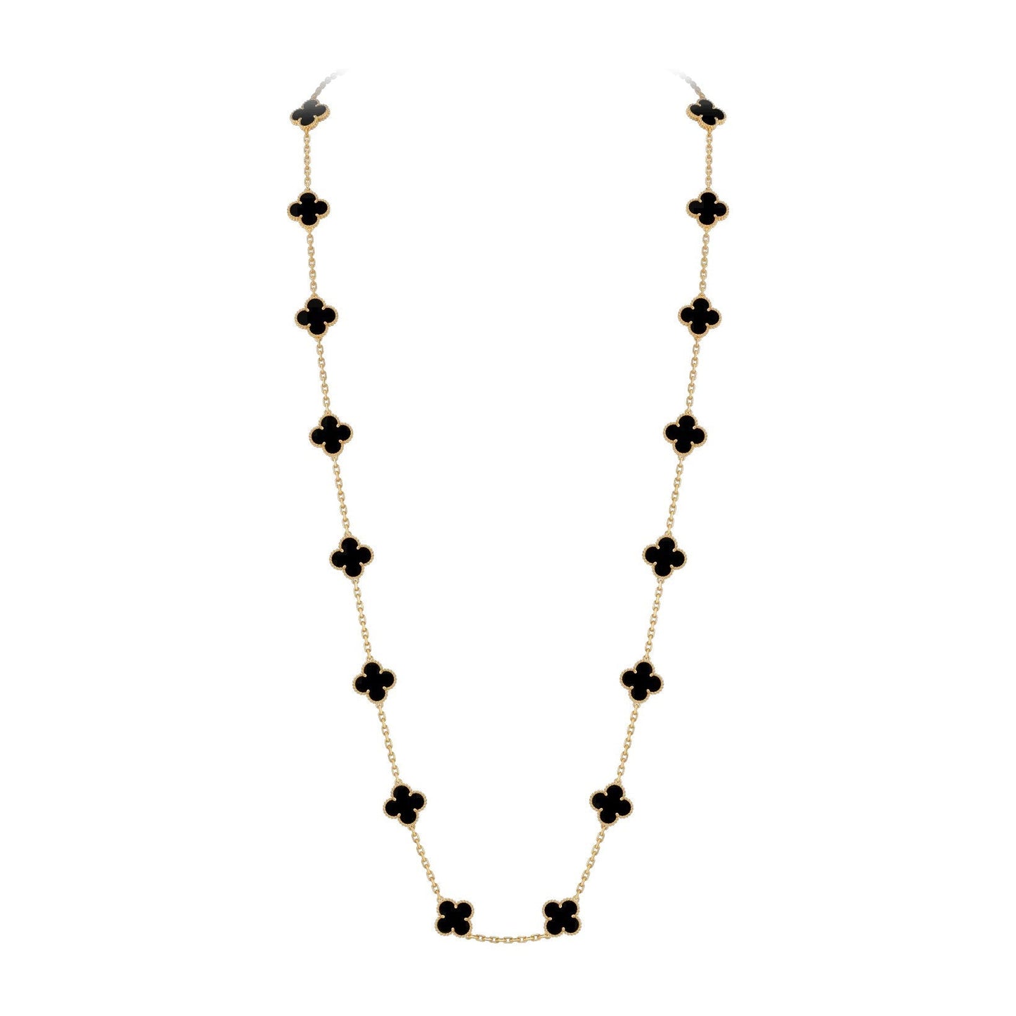 [Loran]CLASSIC 20-MOTIF LUCKY CLOVER LONG NECKLACE GOLD COLLECTION