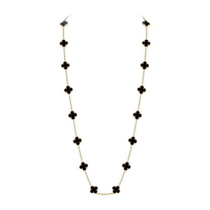 [Loran]CLASSIC 20-MOTIF LUCKY CLOVER LONG NECKLACE GOLD COLLECTION