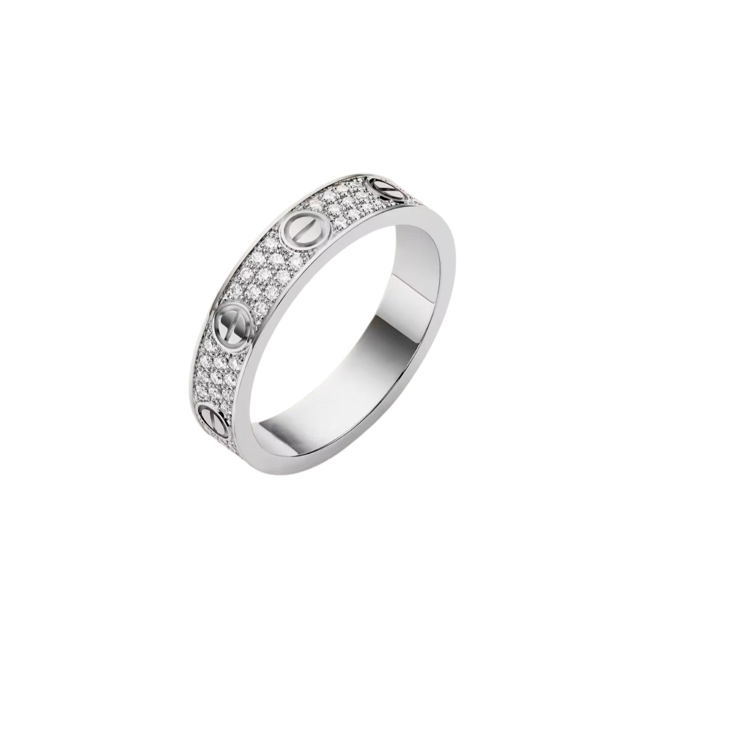 [Loran]LOVE 4MM PAVÉ DIAMOND RING