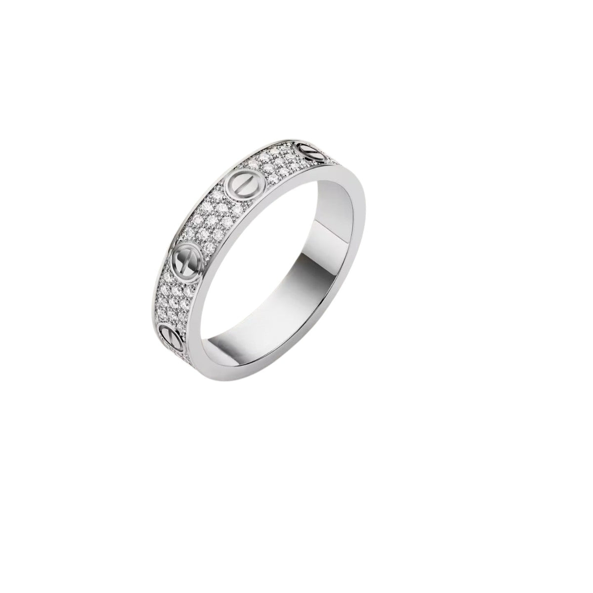 [Loran]LOVE 4MM PAVÉ DIAMOND RING