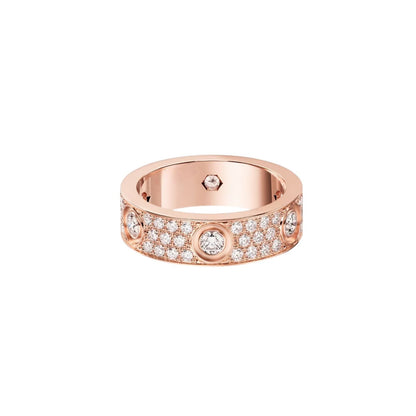 [Loran]LOVE 5.5MM FULL-PAVÉ 6-DIAMOND RING