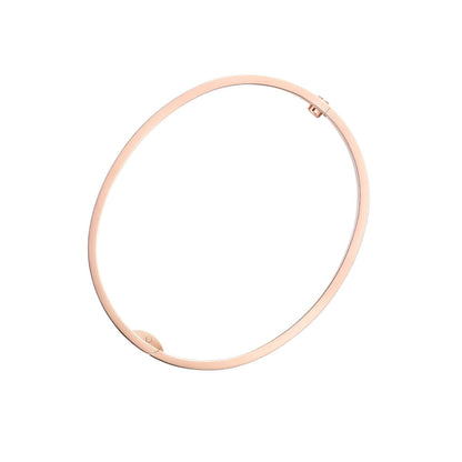 [Loran]CLASSIC 6.1MM LOVE SINGLE-SCREW CLOSURE BANGLE - 10-DIAMOND