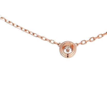 [Loran]LOVE SCREW PENDANT SINGLE DIAMOND NECKLACE