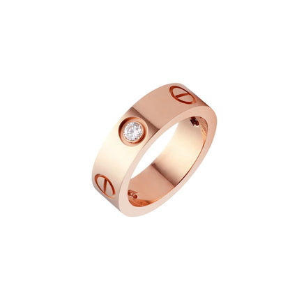 [Loran]LOVE 5.5MM 3 DIAMONDS RING