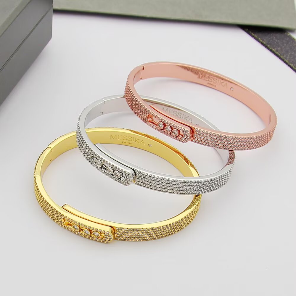 [Loran]MOVE NOA FULL-PAVÉ DIAMOND BANGLE BRACELET