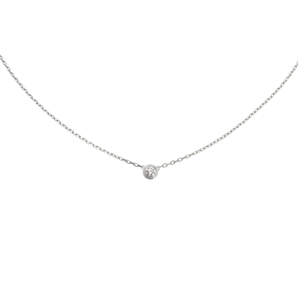 [Loran]LOVE SCREW PENDANT SINGLE DIAMOND NECKLACE