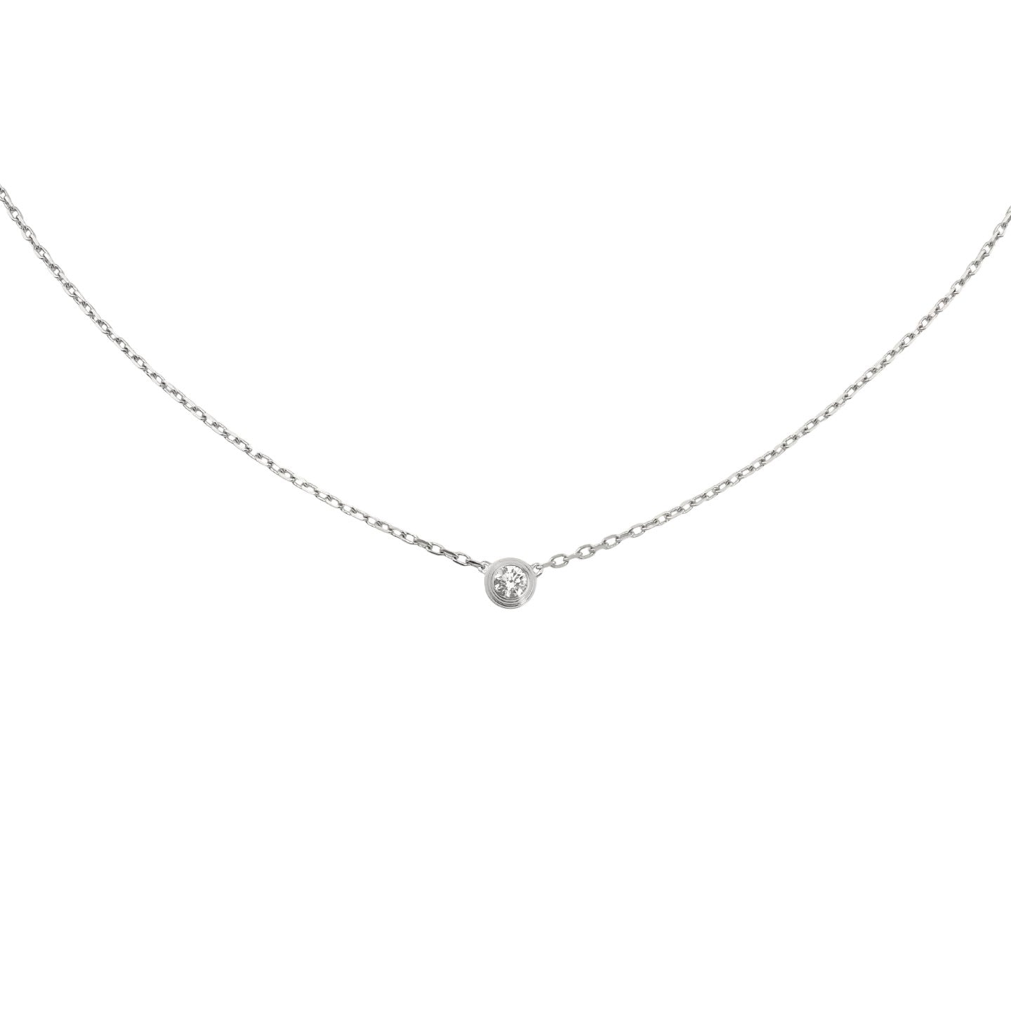 [Loran]LOVE SCREW PENDANT SINGLE DIAMOND NECKLACE