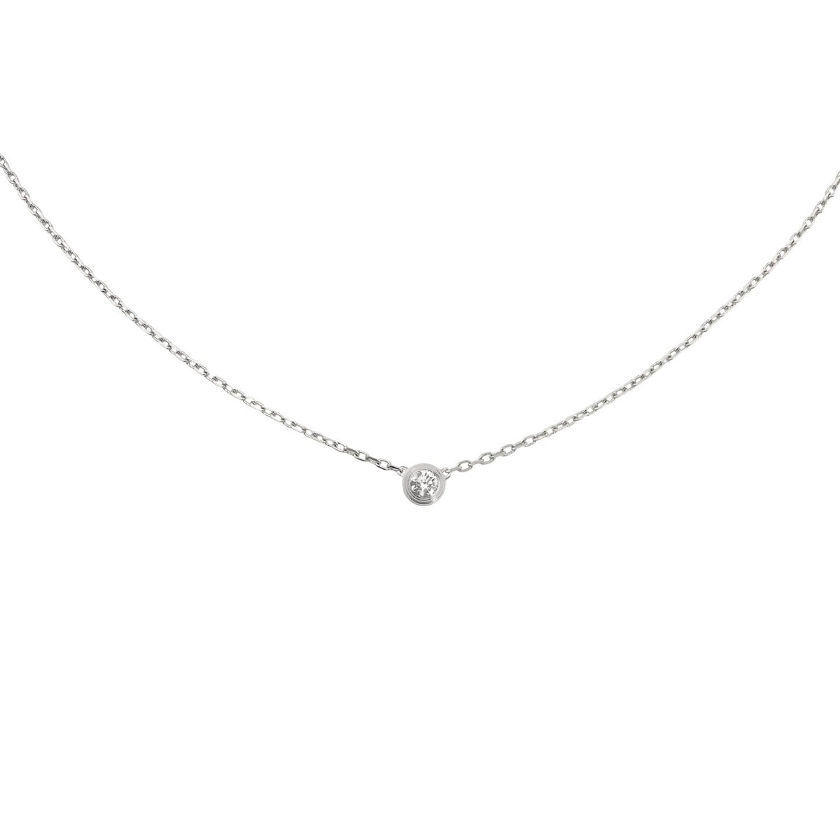 [Loran]LOVE SCREW PENDANT SINGLE DIAMOND NECKLACE